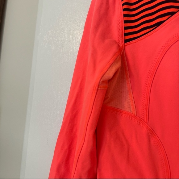 Lululemon Forme Classic Stripe Light Flare Inkwell Zip Front Athletic Jacket 8 - Picture 3 of 11